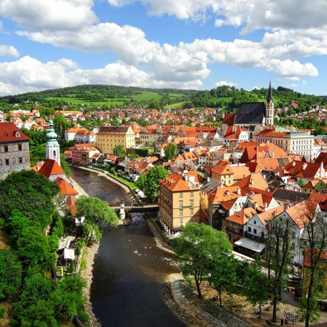 Promenada - Cesky Krumlov, Tchéquie